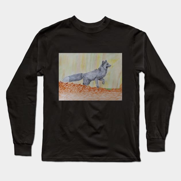 Black Fox Long Sleeve T-Shirt by An.D.L.